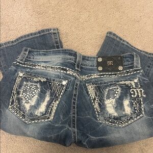 Y2K mcbling Miss me jeans